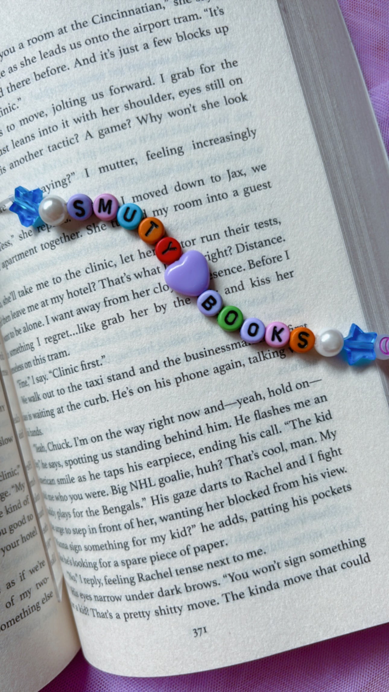 Smutty Books ~ Charm Bookmark