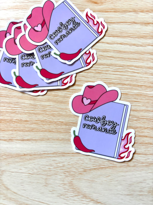 Cowboy romance sticker